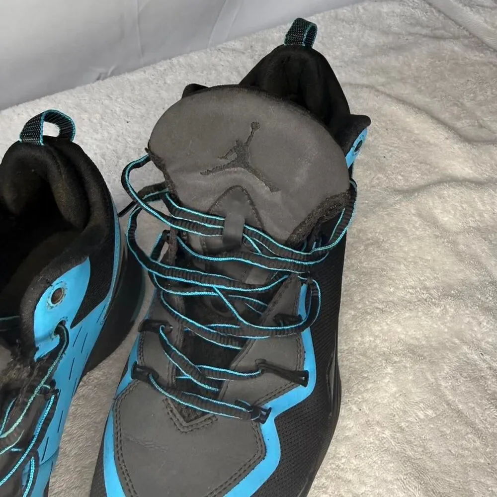 Jordan Men's Blue and Black Trainers